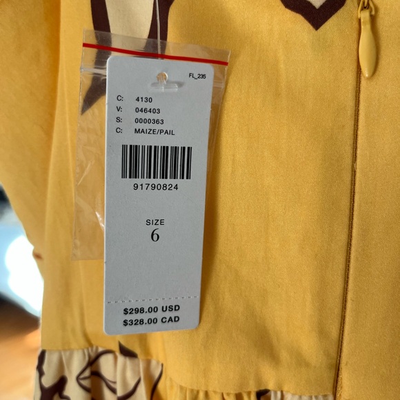 Anthropologie Yellow Floral Maxi Dress - Picture 3 of 4